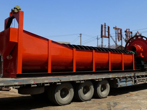 螺旋洗石機發貨現場