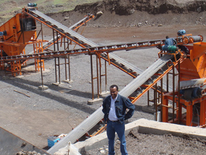 剛果(金)河卵石石料生產(chǎn)線