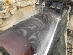 山東青島制砂生產(chǎn)現(xiàn)場(chǎng)