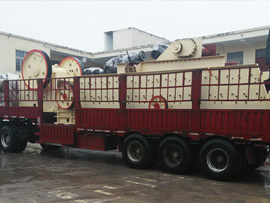 顎式破碎機、振動給料機發貨