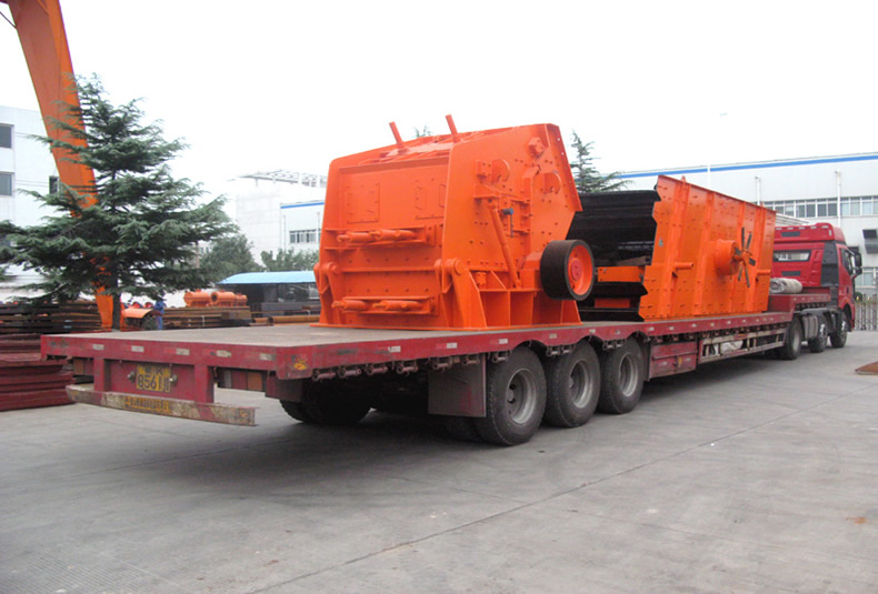 新型石料設備發貨現場