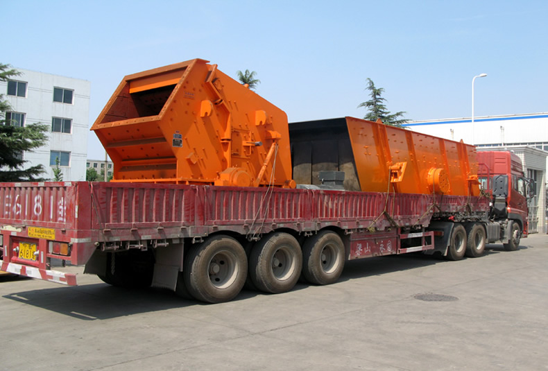 新型石料設備發貨現場