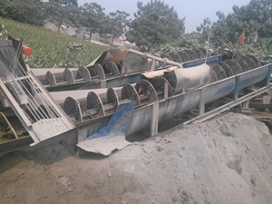 河北螺旋洗砂機客戶現場